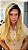 Peruca Lace Front Fibra Premium Loiro de Tinta Dourado Quente - Imagem 1