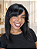 Peruca Lace Front Cabelo Humano Bob Cherry Franja Francesa 1B - Imagem 1