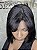 Peruca Lace Front Cabelo Humano Bob Francesca Franja Italiana - 1B - Imagem 2