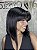 Peruca Lace Front Cabelo Humano Bob Francesca Franja Italiana - 1B - Imagem 5