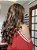 Peruca Lace Front Cabelo Humano Longo Mechas - Imagem 2
