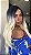 Peruca lace front fibra orgânica Júlia loiro claríssimo ombre - Imagem 3