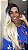 Peruca lace front fibra orgânica Júlia loiro claríssimo ombre - Imagem 2