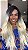 Peruca lace front fibra orgânica Júlia loiro claríssimo ombre - Imagem 5