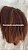 Peruca luxo cabelo humano brasileiro Drica 308 castanho acobreado - Imagem 2