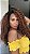 Peruca lace front fibra futura Loren Afro ombre - Imagem 1