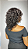 Peruca cabelo humano cacheado Mali castanha - Imagem 5
