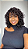 Peruca cabelo humano cacheado Mali castanha - Imagem 1