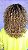 Peruca cabelo humano cacheado Mali ombre 1b27 - Imagem 3