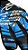 Luva de Goleiro Viron Titan Preta/Azul - Imagem 3