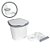 Kit Organizador de Pia Plástico Branco 3 Peças - Imagem 1