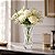Vaso Decorativo de Vidro Transparente 19cm para Flores e Decoração - Imagem 2