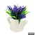 Vaso Decorativo Vidro com Plantas 11cm - Imagem 1