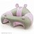 ASSENTO PARA BEBÊ – POLTRONA BABY CHAIR – ALMOFADA ROSA / CINZA - Imagem 1