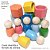 BONECOS E COPINHOS COLORIDOS MONTESSORI - Imagem 3