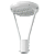 LUMINÁRIA DECORATIVA P/PRAÇA DE LED 300W BRANCO FRIO IP66 - Imagem 1