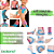 KIT 5 Fitas Kinésio Bandagem Funcional Elástica 5cm x 5mt Dermatape - Imagem 7