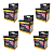 KIT 5 Fitas Kinésio Bandagem Funcional Elástica 5cm x 5mt Dermatape - Imagem 3