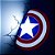 Luminária 3D Light FX Marvel - Escudo Capitão América - Imagem 4