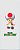 Quadro de Metal 26x11 Mario - Toad - Imagem 1