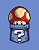 Quadro de Metal 26x19 Super Mario Cogumelo no Bolso - Imagem 1