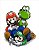 Quadro de Metal 26x19 Mario , Yoshi e Luigi Jogando Video Game - Imagem 1