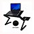 Mesa Notebook Suporte C/ Cooler Mouse Pad Articulado Laptop - Imagem 3