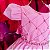 Vestido Infantil Rosa com Cinto Pérolas Sintéticas e Colmeia - Imagem 4