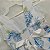 Vestido Infantil Casual Regata Azul com cinto de pérolas sintéticas - Imagem 6