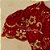 Vestido Infantil de festa pérolas com vermelho busto bordado de flores e ramos cinto de pérolas sintéticas e lação nas costas - Imagem 6