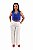 CONJUNTO SOCIAL EXECUTIVO FEMININO COM BLUSA SEM MANGA COM DETALHE DE RENDA NA GOLA + CALÇA - MODELO LUZI LEAL - Imagem 5