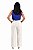 CONJUNTO SOCIAL EXECUTIVO FEMININO COM BLUSA SEM MANGA COM DETALHE DE RENDA NA GOLA + CALÇA - MODELO LUZI LEAL - Imagem 3
