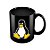 Caneca Tux Linux preta - Imagem 1