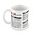 Caneca Git Commands Cheat Sheet branca - Imagem 1