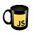 Caneca Javascript Preta - Imagem 1