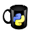 Caneca Python 3D preta - Imagem 1