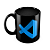 Caneca Visual Studio preta - Imagem 1