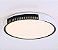 Plafon LED Nita redondo branco e preto - 30w - 3000k luz amarela - 2418 - Nordecor - Imagem 2