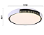 Plafon LED Nita redondo branco e preto - 30w - 3000k luz amarela - 2418 - Nordecor - Imagem 5