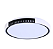Plafon LED Nita redondo branco e preto - 30w - 3000k luz amarela - 2418 - Nordecor - Imagem 1