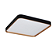 Plafon  Smart preto com dourado - com luz 3 cores e controle remoto - LED 30w  - LA1030  - Luclair - Imagem 1