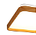 Plafon Smart quadrado cor madeira - com luz 3 cores e controle remoto  - LED 40W  - LA1038 - Luclair - Imagem 2