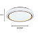 Plafon redondo Almaz LED - 48W - bivolt com 3 cores - DS9960 - Luclair - Imagem 4