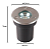 Embutido de solo Vinne Of LED 5W 3000K 12º (luz amarela) bivolt cromado - 6308 - Nordecor - Imagem 3