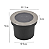Embutido de solo Vinne Of 15W 24º (luz amarela) bivolt cromado - 6314 - Nordecor - Imagem 3