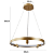 Pendente LED Lilla - 60CM 48W bivolt dourado fosco - 2540 - Nordecor - Imagem 2