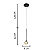 Pendente Deli black - LED 5W 3000K (luz amarela) - SL-5956/H1 - Hevvy - Imagem 3