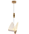Pendente LED Borboleta  3000k (luz amarela) - dourado e cristal - Imagem 1