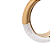 Pendente LED Aro metal  dourado 7W bivolt 3000/4000/6000K (luz com 3 cores) - Imagem 2