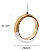 Pendente LED Aro metal  dourado 7W bivolt 3000/4000/6000K (luz com 3 cores) - Imagem 3